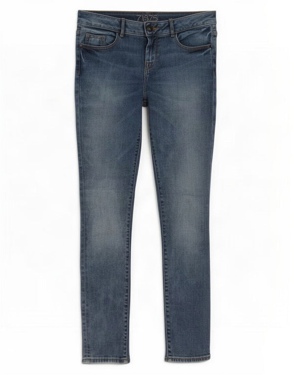 Женские джинсы скинни со средней посадкой Zara EU 38, маленькие W30 L31, синие