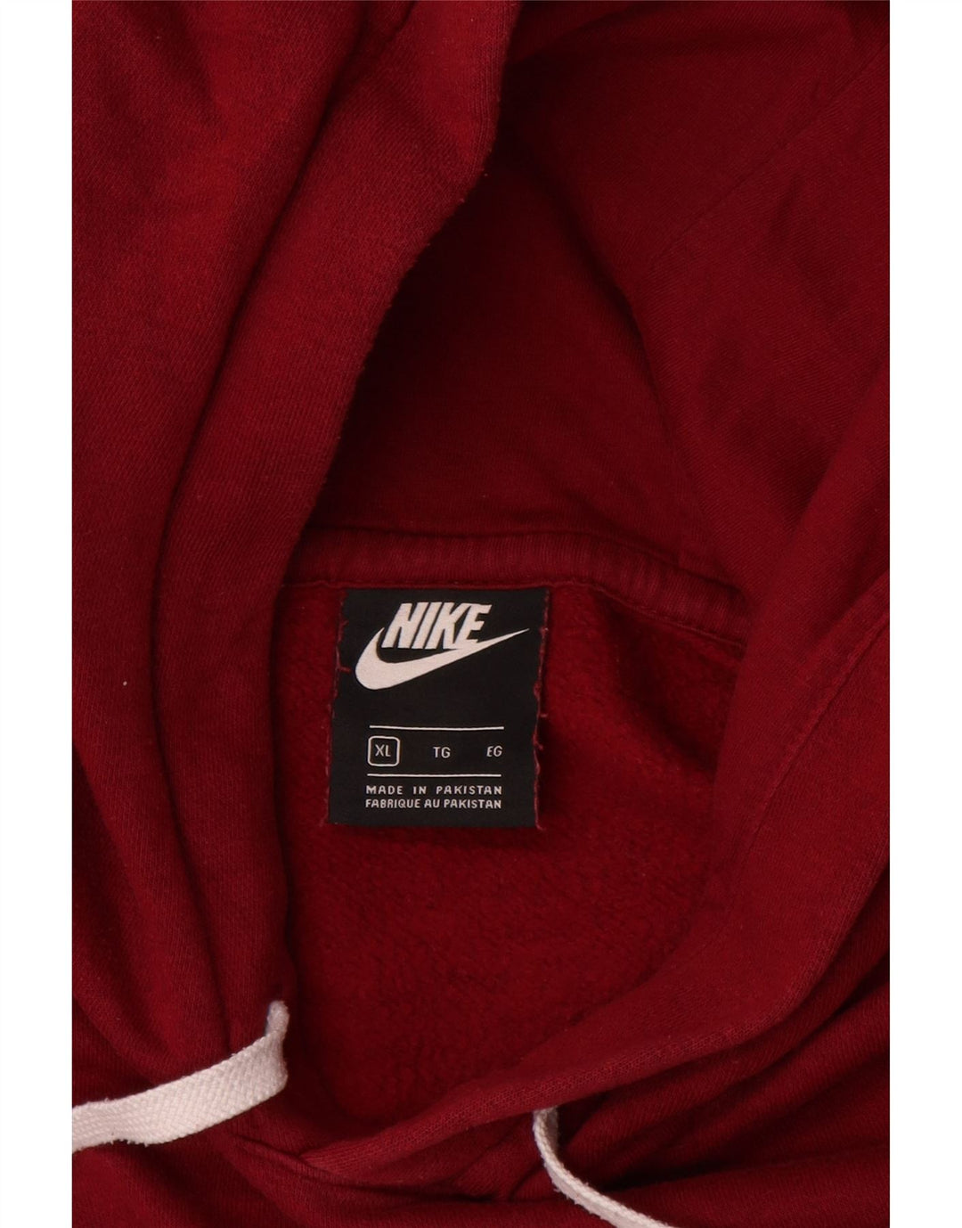 Мужской джемпер с капюшоном NIKE XL, бордовый, хлопок