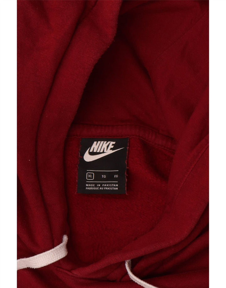 Мужской джемпер с капюшоном NIKE XL, бордовый, хлопок