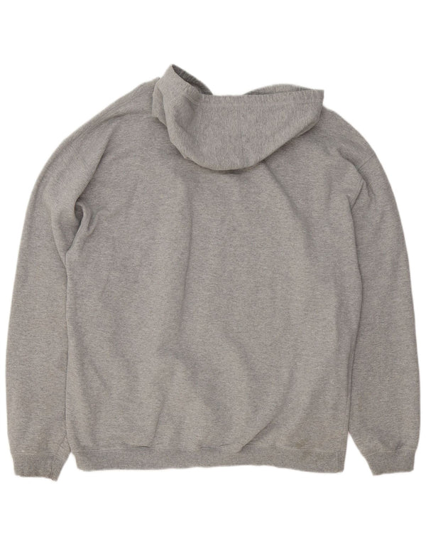 Fila Мужской джемпер с капюшоном с рисунком 2XL, серый хлопок с крапинками