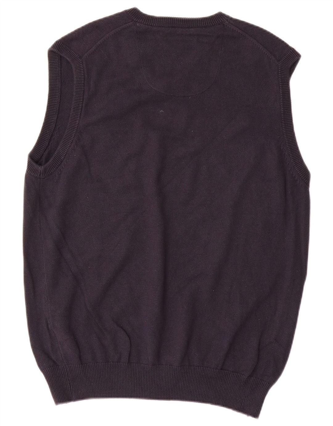 Мужская майка Marks & Spencer Blue Harbour Vest среднего размера, темно-синяя, хлопковая