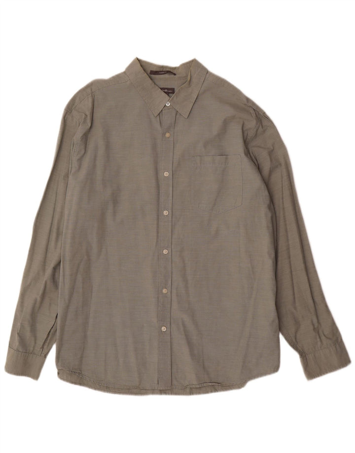Мужская рубашка классического кроя Eddie Bauer XL, зеленый хлопок