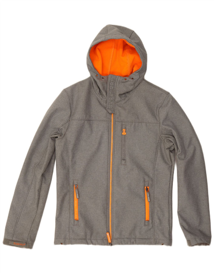 Мужская ветровка с рисунком Superdry Windtrekker UK 38, средний серый цвет