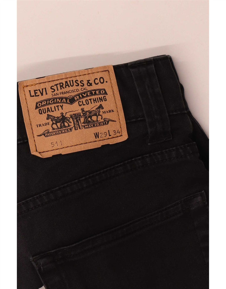 Мужские повседневные брюки Levi's 511 Slim W29 L26 черные
