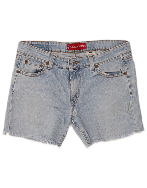 Женские джинсовые шорты Levi's 518 Super Low Medium W32, синие, хлопок
