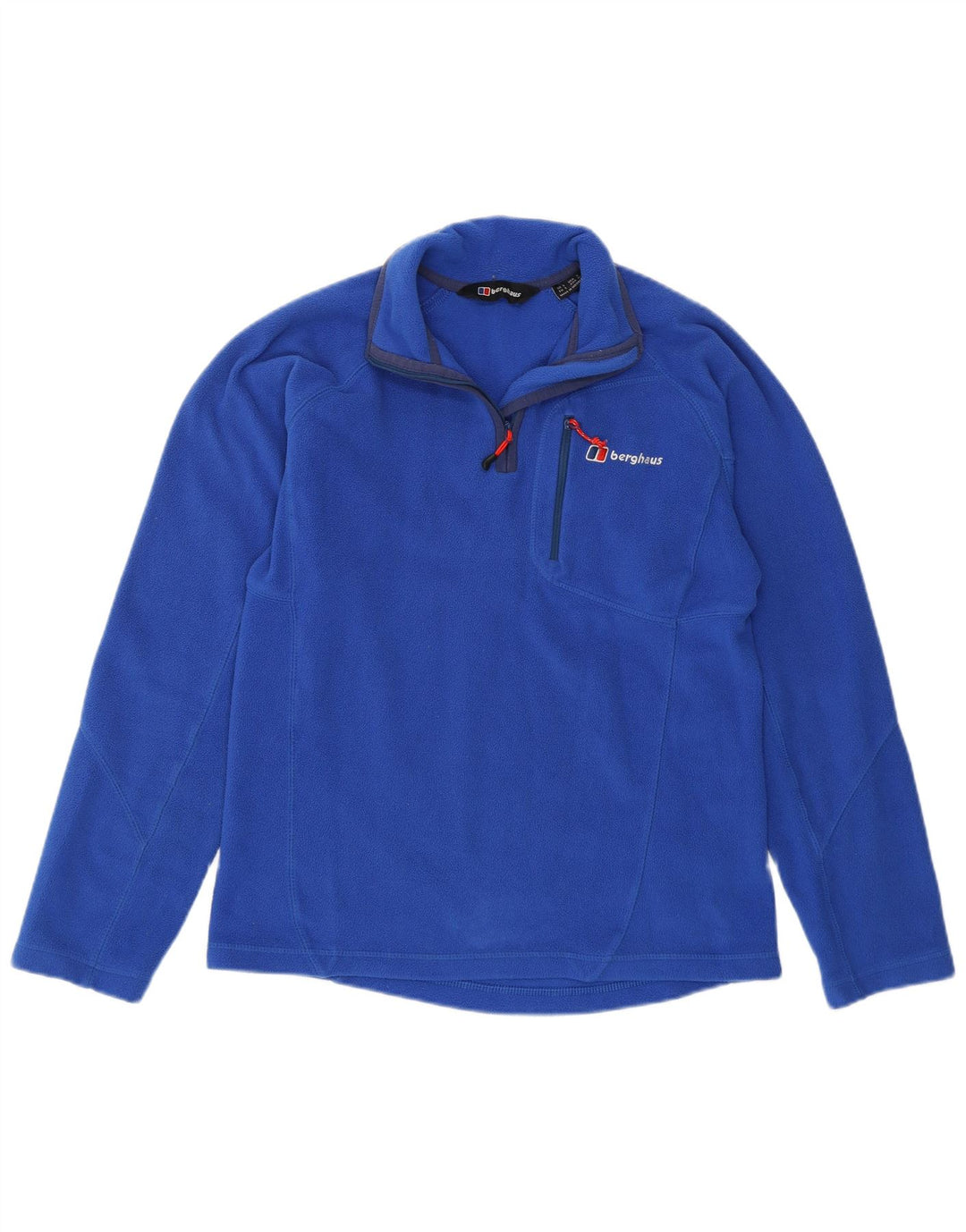 Berghaus Мужской флисовый джемпер с воротником на молнии, маленький синий, полиэстер