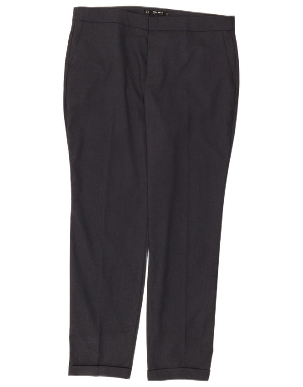 Женские узкие брюки чинос Zara EU 40 Medium W30 L27 Темно-синий полиэстер