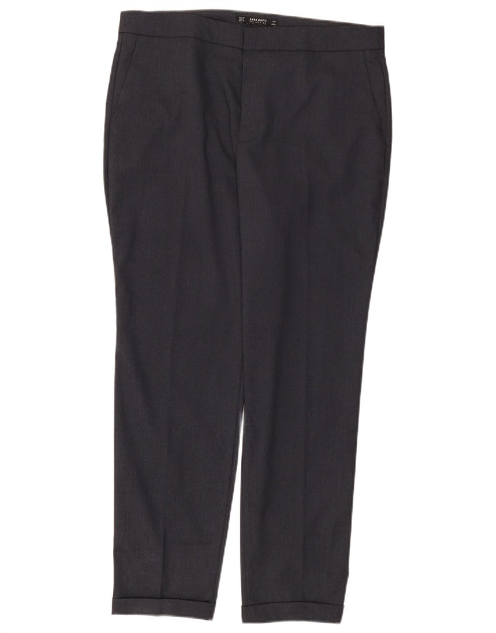 Женские узкие брюки чинос Zara EU 40 Medium W30 L27 Темно-синий полиэстер