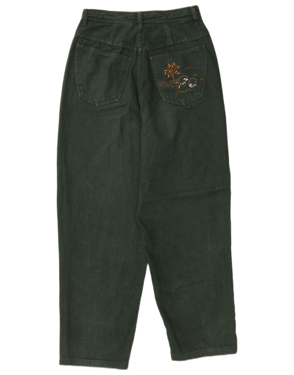 Женские зауженные джинсы PETRESSA с высокой талией EU 36, маленькие W26 L26, зеленый хлопок