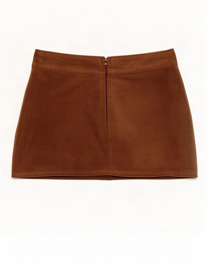 Женская замшевая мини-юбка Zara IT 44 Medium W25 Коричневая