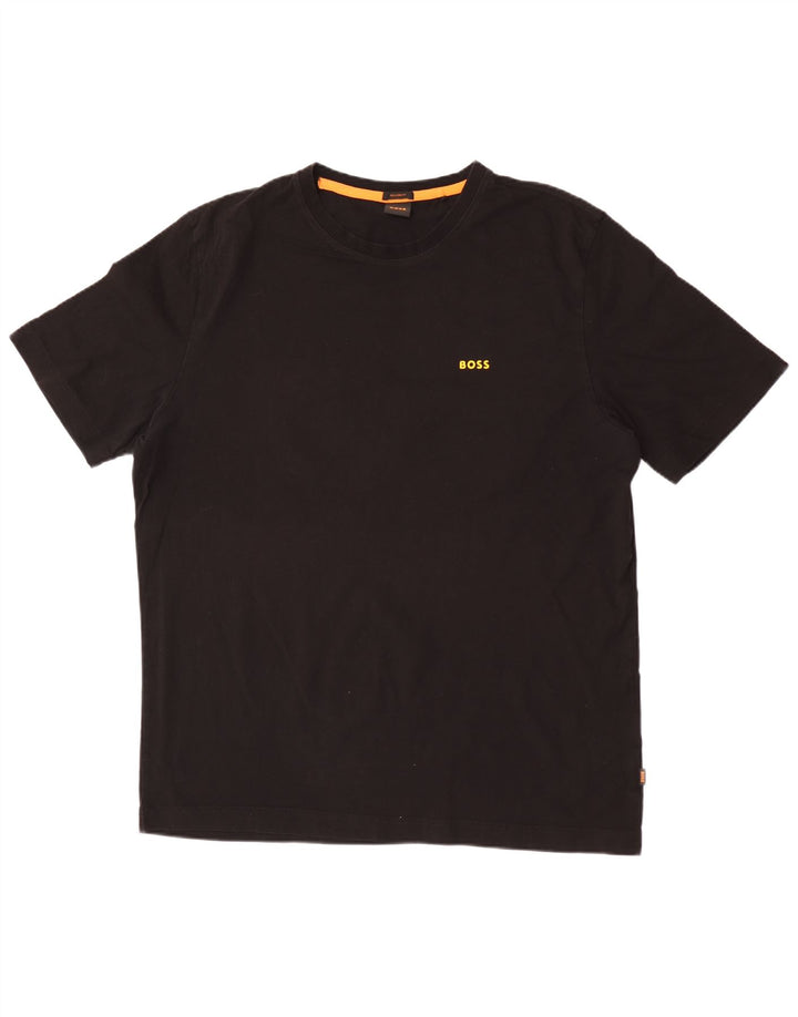 Мужская футболка с рисунком Hugo Boss 2XL, черная