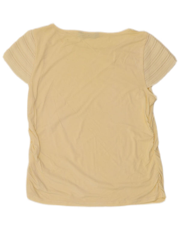 Женская футболка Ralph Lauren Top UK 10, маленькая желтая