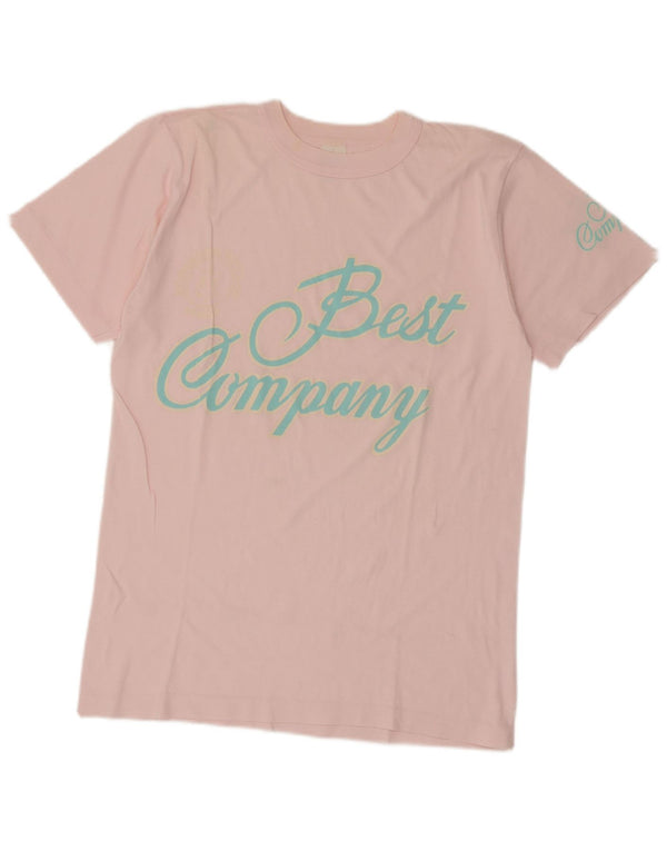 Женская футболка с рисунком Best Company By Olmes Carretti Top UK 14, средний розовый цвет