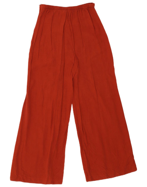Zara Женские повседневные брюки с высокой талией и широкими штанинами XS W24 L29 Оранжевые