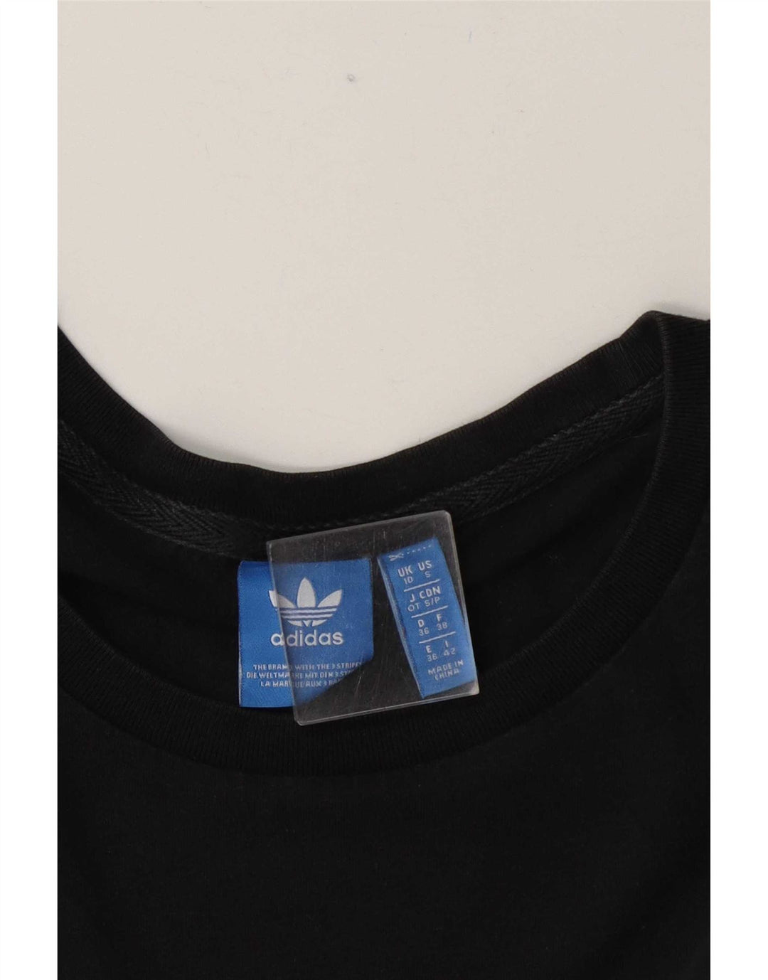 Женская футболка оверсайз с рисунком Adidas Top UK 10, маленькая черная