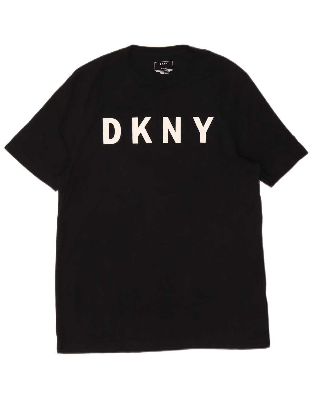 Мужская футболка с рисунком Dkny, маленькая, черная, хлопковая
