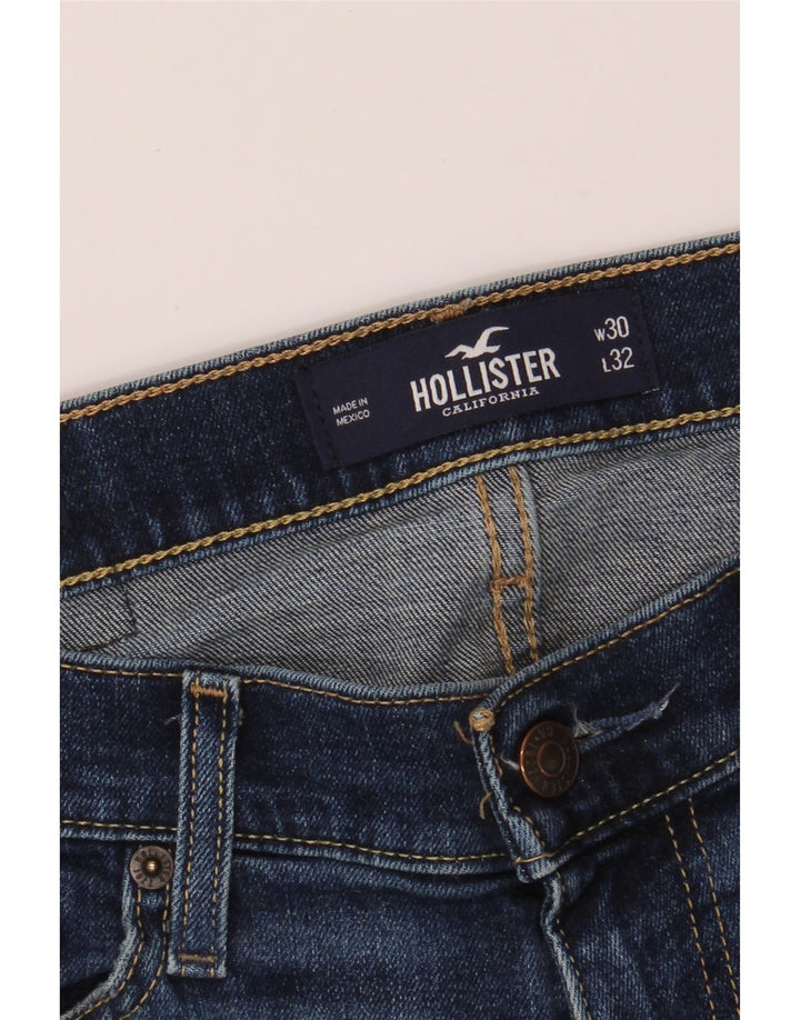 HOLLISTER Mens Slim Jeans W30 L32 Blue Cotton Vintage Hollister and Second-Hand Hollister from Messina Hembry 