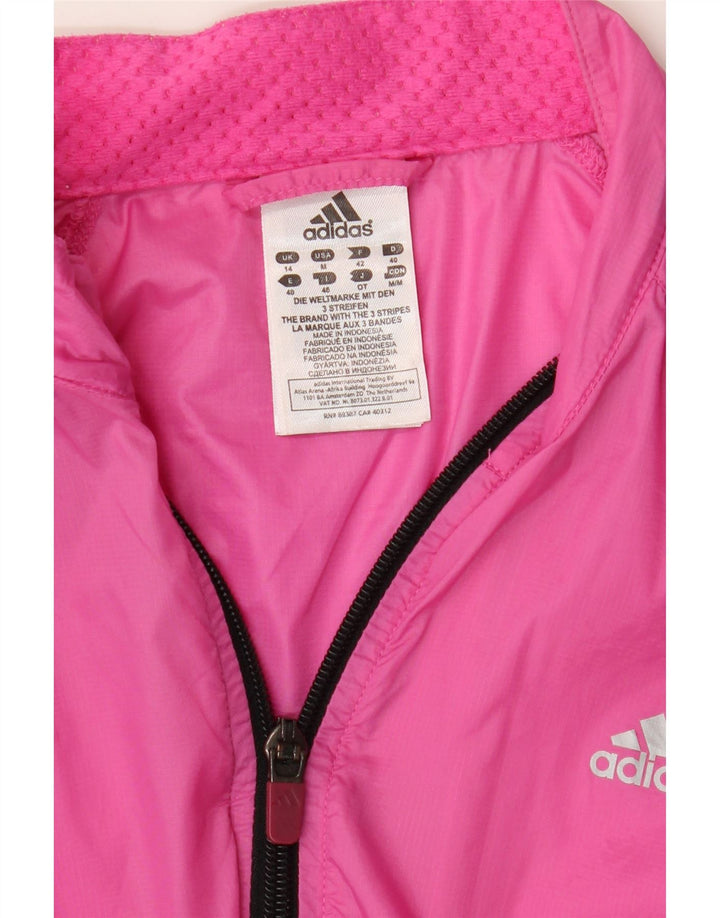 Женский спортивный костюм Adidas Top Jacket UK 14, большой розовый нейлон