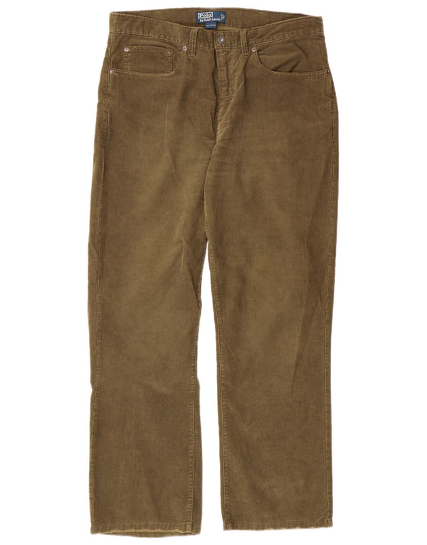 Мужские прямые вельветовые брюки Polo Ralph Lauren W36 L32 хаки классические