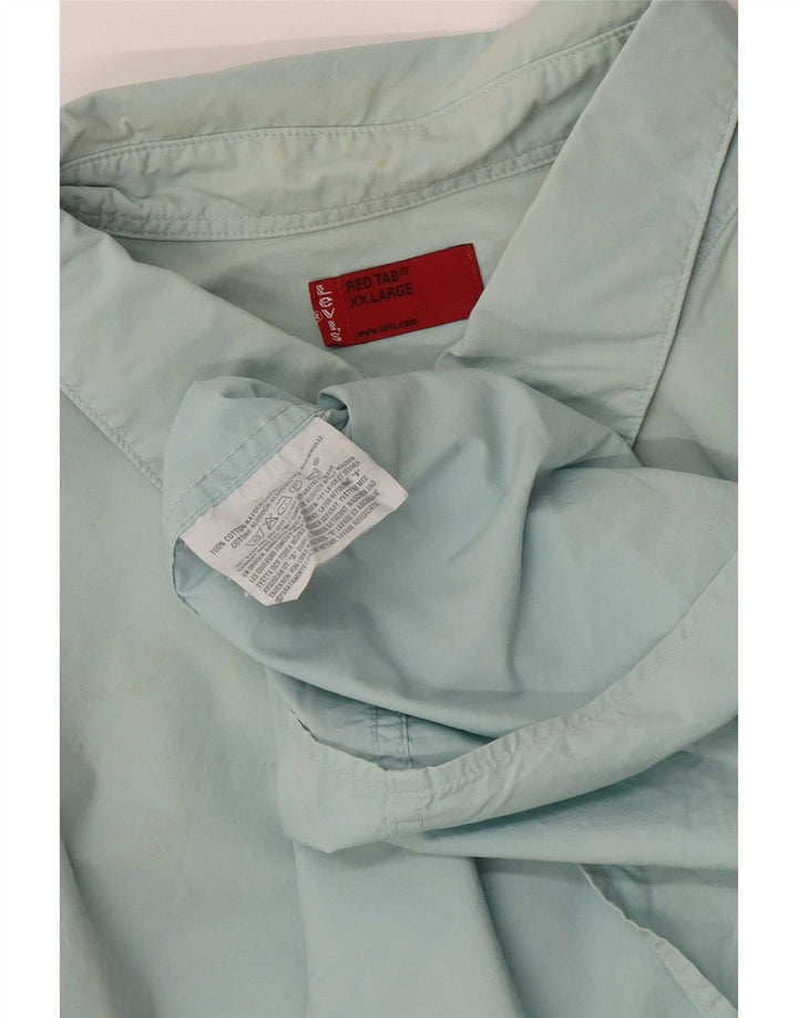 Мужская рубашка Levi's 2XL, синяя, хлопок