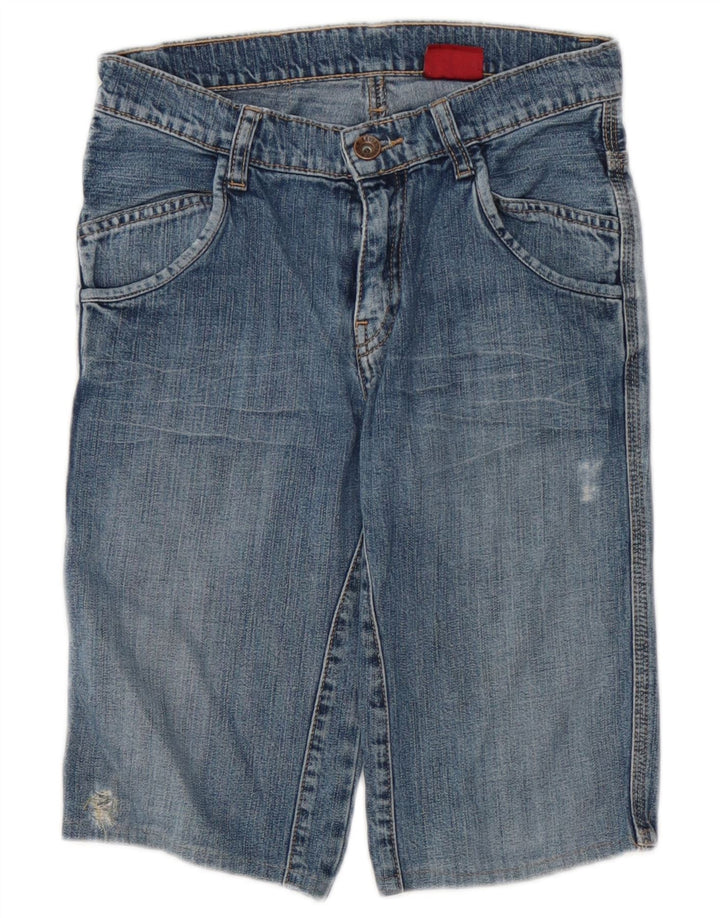 Джинсовые шорты карго с потертостями Levi's для мальчиков 9–10 лет W24, синие