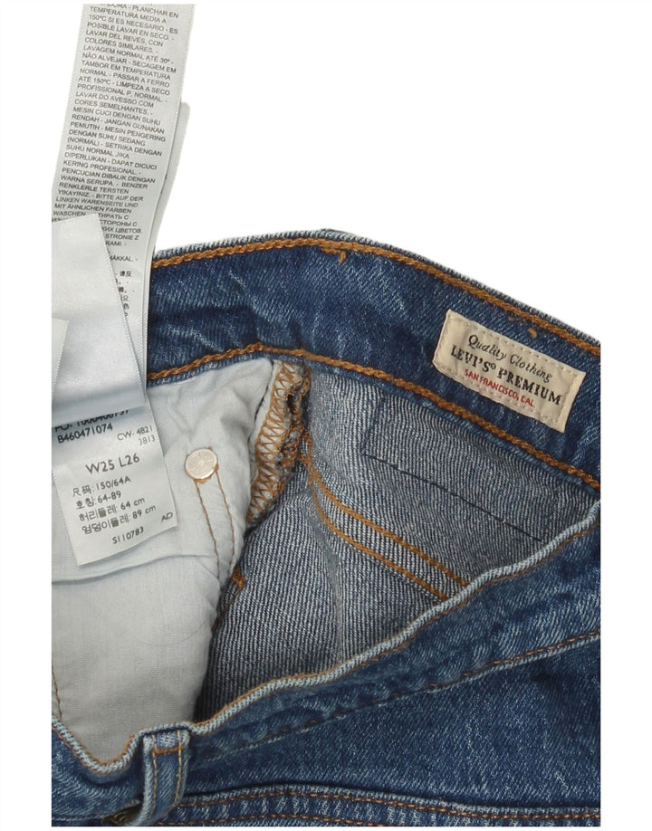 Женские прямые джинсы Levi's 501 W25 L26 синие, хлопок