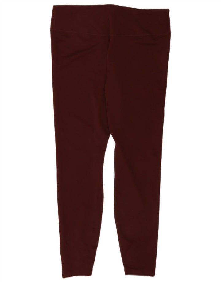 Женские леггинсы Nike Dri Fit UK 20 2XL темно-бордовый полиэстер