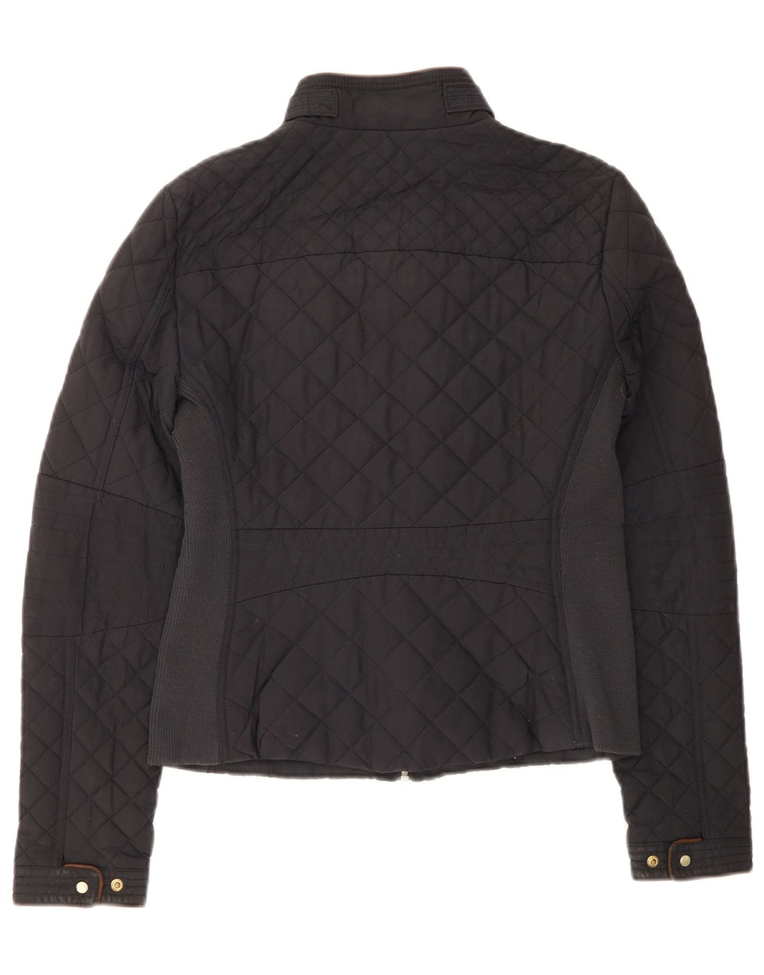 Женская стеганая куртка Zara UK 12, средний черный