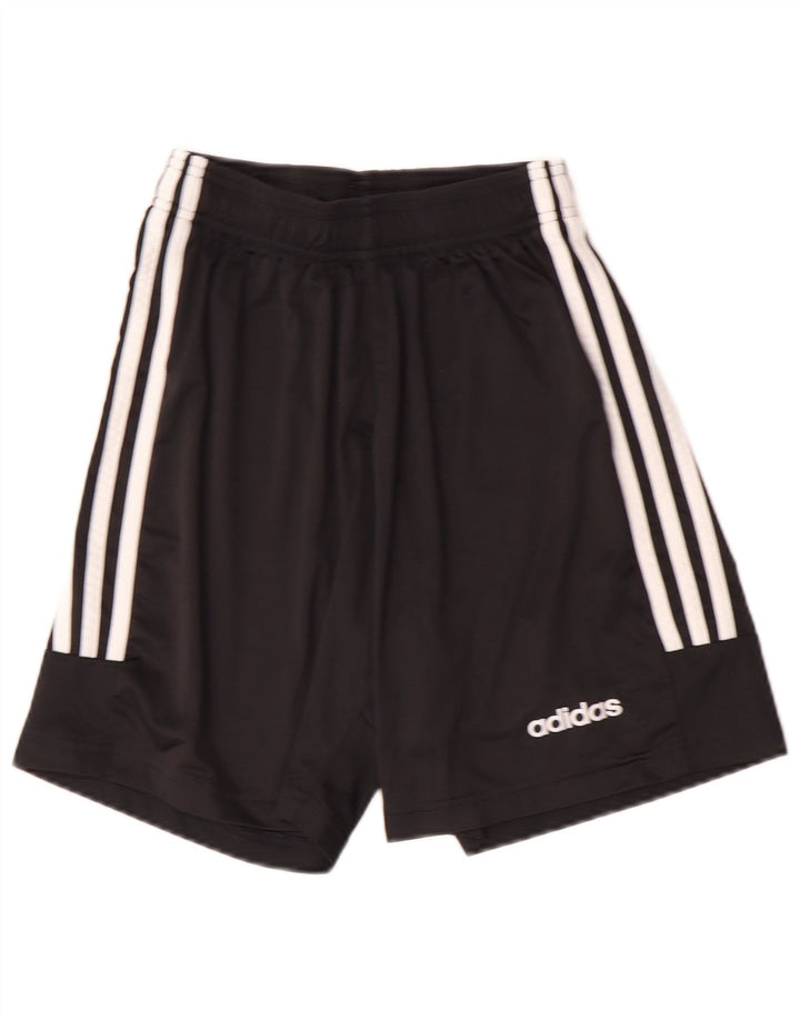 Мужские спортивные шорты ADIDAS, маленькие черные, из полиэстера, спортивные