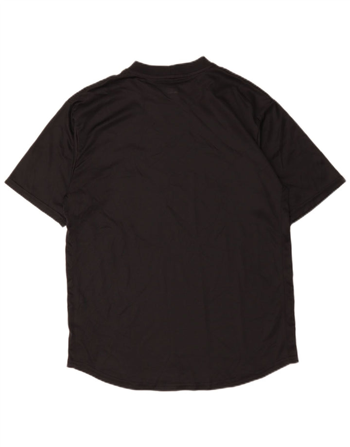 Мужская футболка Nike Dri Fit, средний черный полиэстер