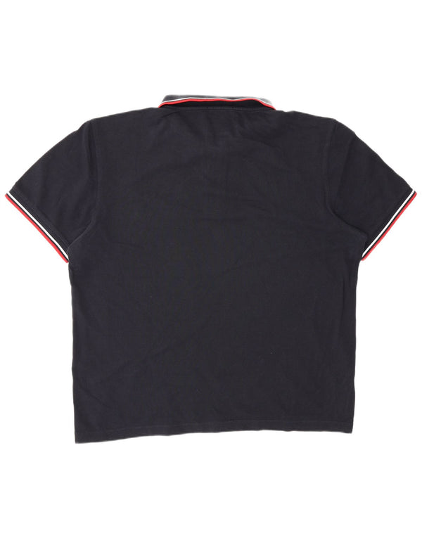 Мужская рубашка-поло Fred Perry 2XL темно-синяя, хлопок