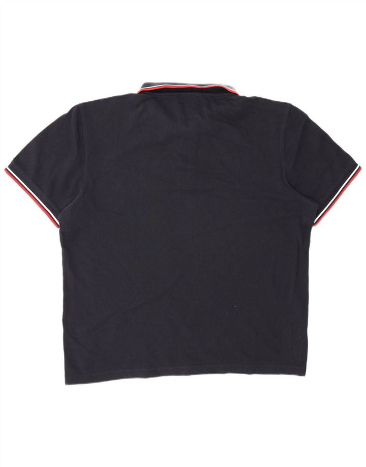 Мужская рубашка-поло Fred Perry 2XL темно-синяя, хлопок