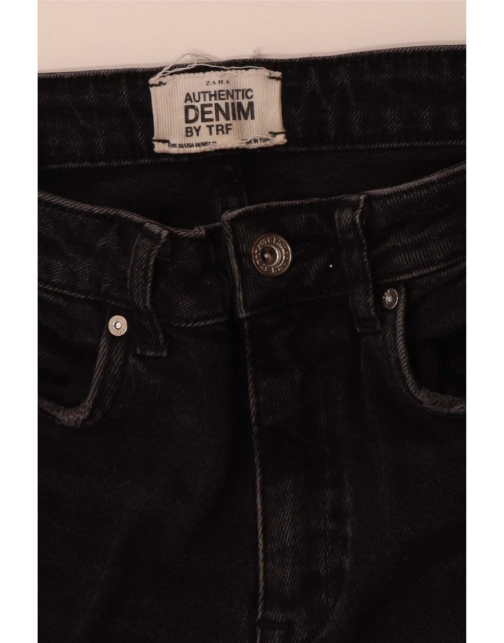 Женские прямые джинсы Zara EU 38 Small W28 L26, черные