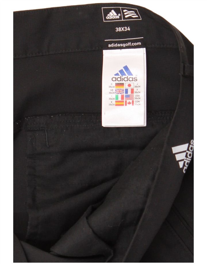 Мужские прямые брюки чинос ADIDAS Adizero W38 L34, черный полиэстер
