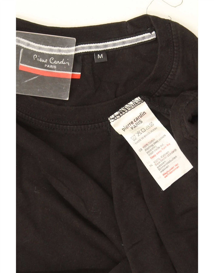 Мужская футболка Pierre Cardin Top Medium Black Cotton