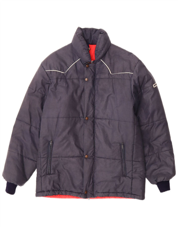 MCROSS Мужская стеганая куртка IT 48 Medium Navy Blue Хлопок