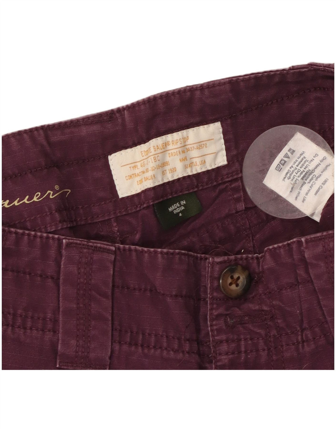 Женские шорты чинос Eddie Bauer, США 4, маленькие, W32, фиолетовые, хлопок