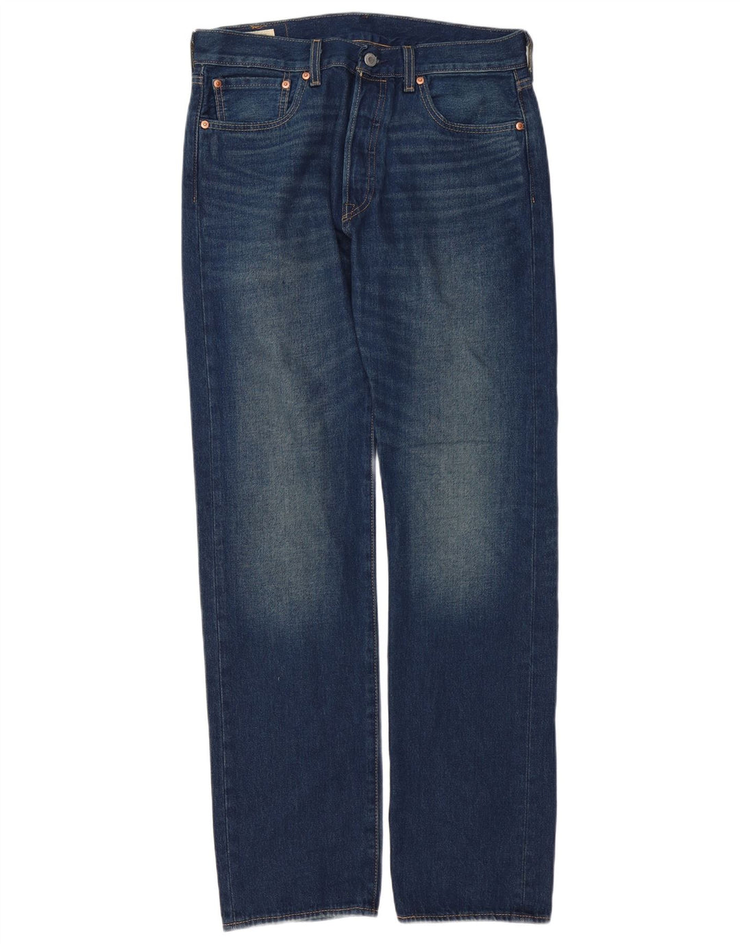 Мужские прямые джинсы Levi's 501 W32 L34 синие, хлопок