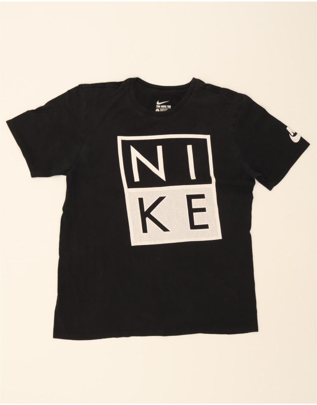 NIKE Mens Graphic T-Shirt Top Large Black Vintage Nike and Second-Hand Nike from Messina Hembry 