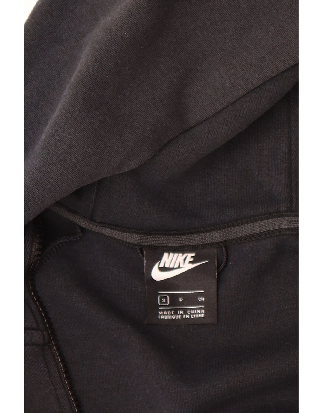 Мужской свитер с капюшоном на молнии Nike, маленький черный