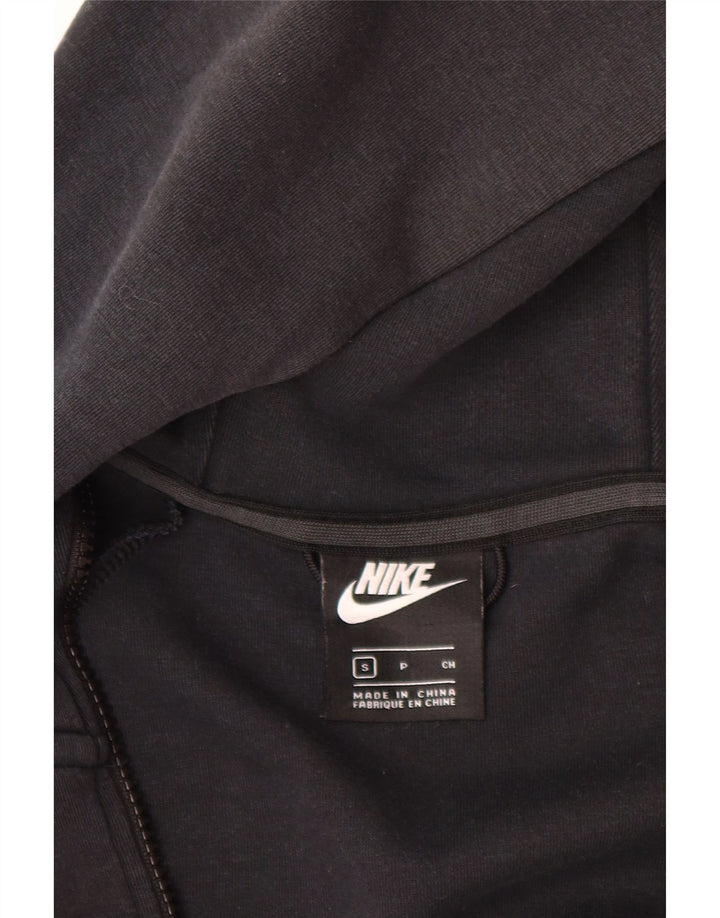 Мужской свитер с капюшоном на молнии Nike, маленький черный