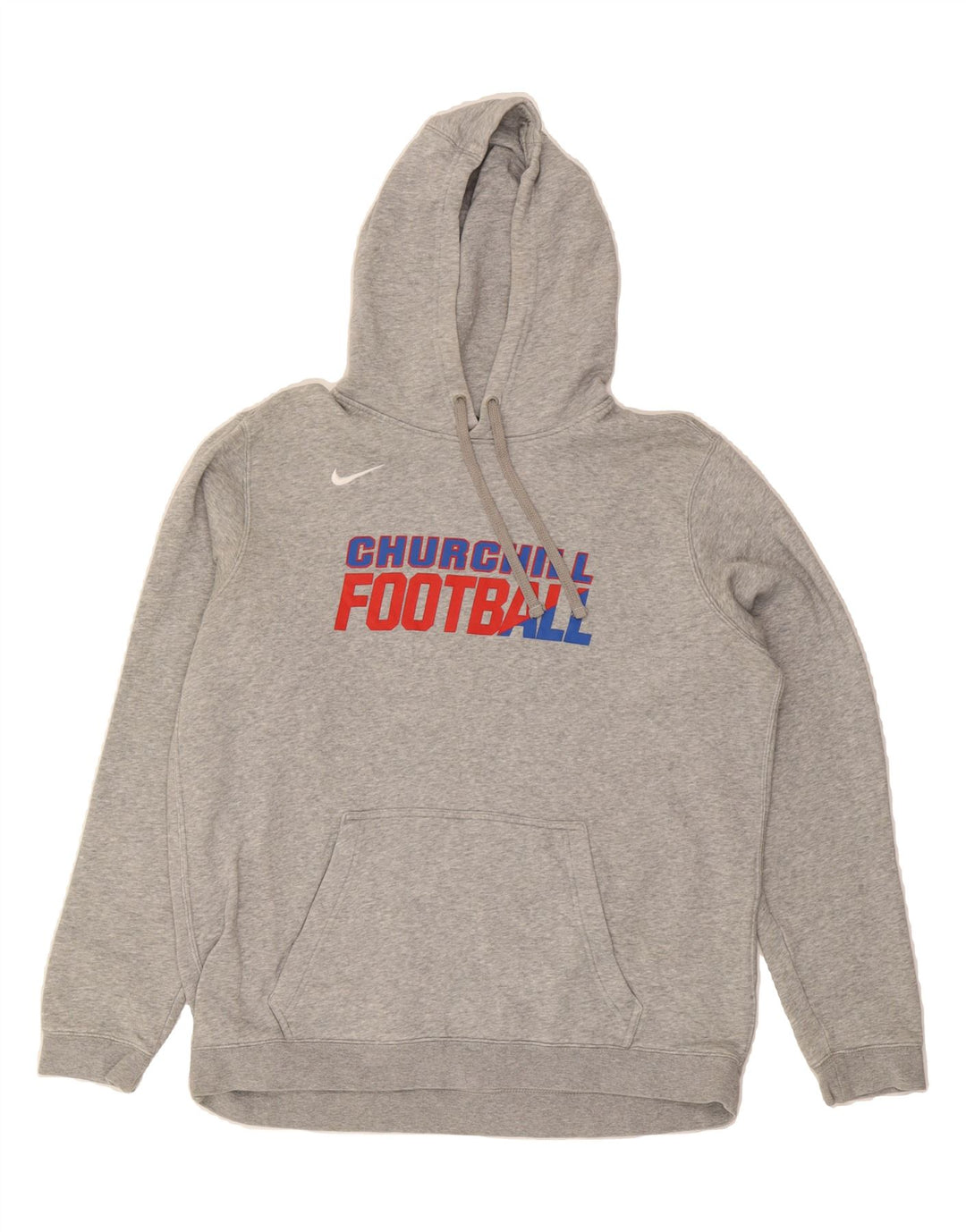 NIKE Mens Graphic Hoodie Jumper Large Grey Cotton Vintage Nike and Second-Hand Nike from Messina Hembry 