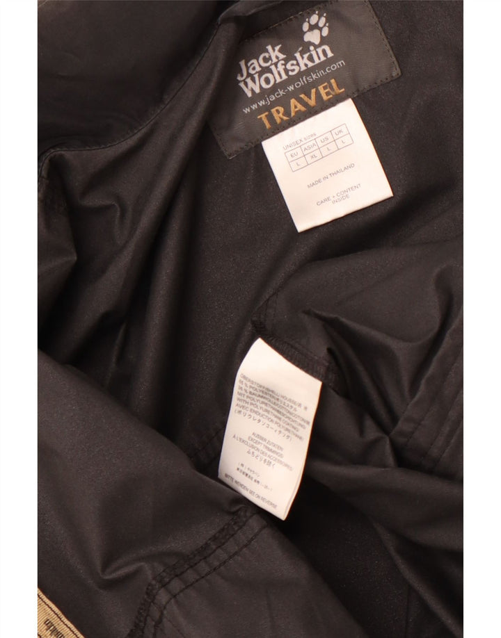 Мужская дождевик Jack Wolfskin UK 40, большой черный полиэстер