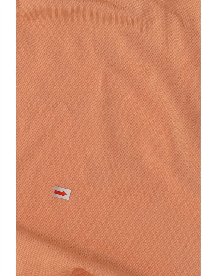 SERGIO TACCHINI Mens Polo Shirt Large Orange Cotton