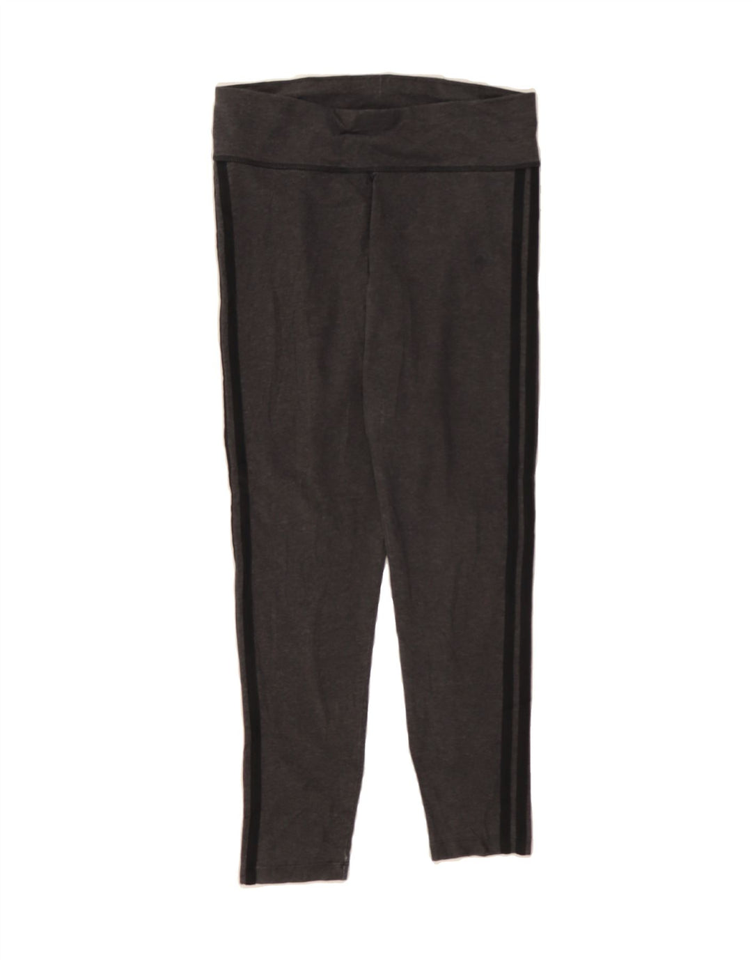 ADIDAS Womens Climalite Crop Leggings UK 12/14 Medium  Grey Polyester Vintage Adidas and Second-Hand Adidas from Messina Hembry 