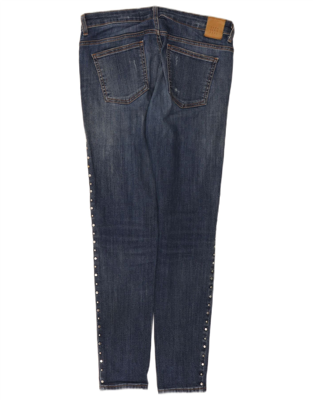 Женские потертые джинсы скинни Zara EU 40 Medium W30 L29 Синие