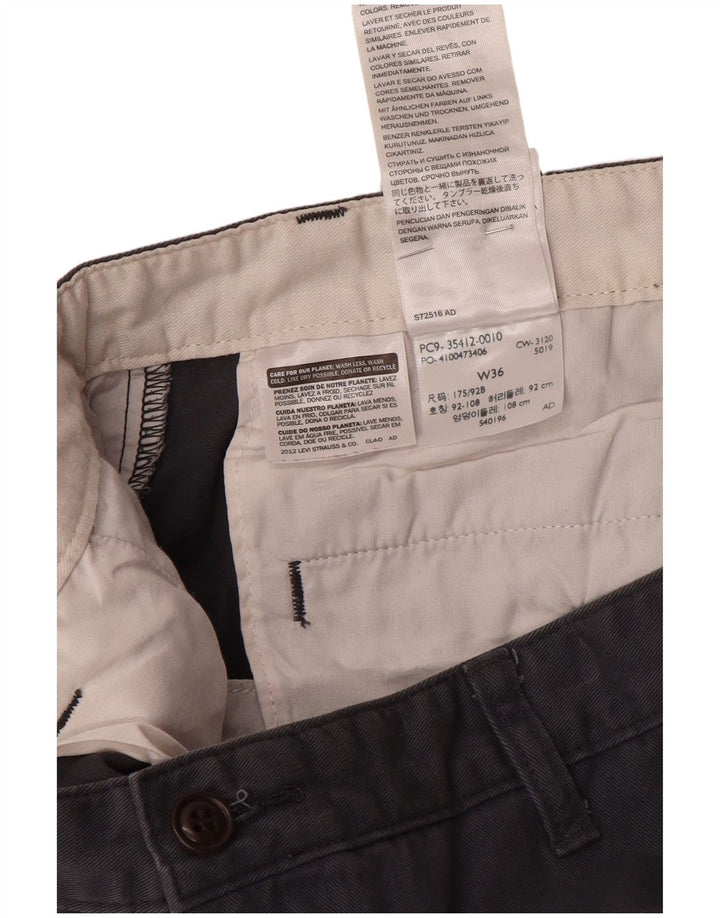 Мужские шорты чинос Dockers W36, большие серые, хлопок
