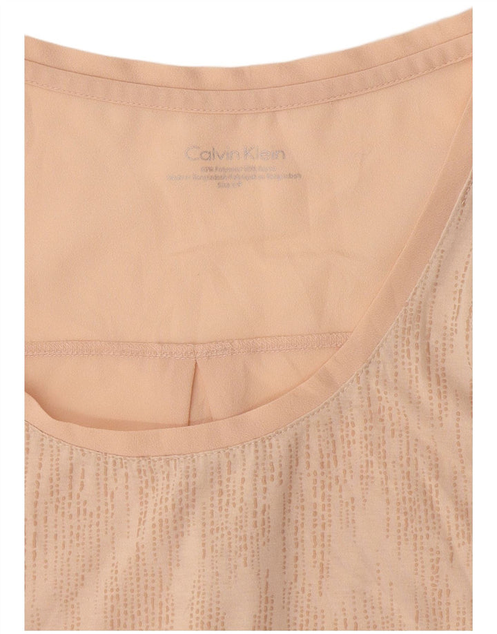 Женский жилет Calvin Klein Top UK 10, маленький полиэстер в розовые пятна