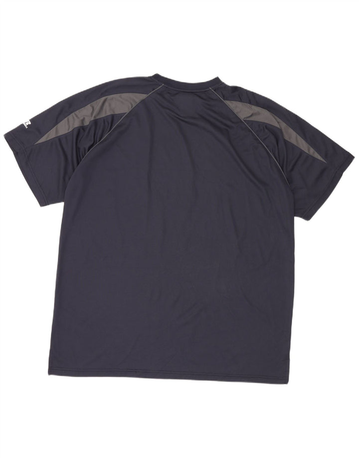 Мужская футболка RUSSELL ATHLETIC для высоких, размер 2XL, темно-синий, полиэстер с цветными блоками