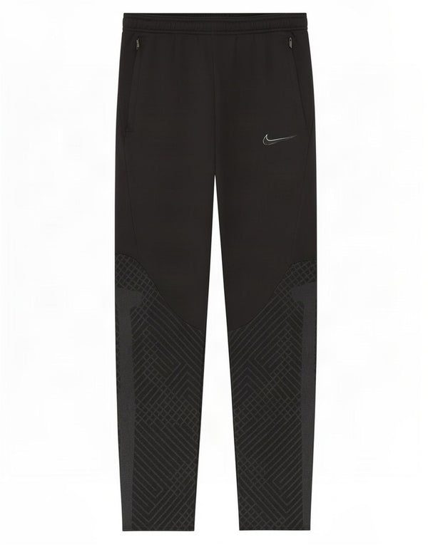 Узкие спортивные брюки Nike Dri Fit для мальчиков 13–14 лет, размер XL, черный с геометрическим рисунком
